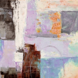 Cuadro abstracto moderno en canvas. Alessio Aprile, The Island III