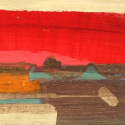 Cuadro abstracto moderno en canvas. Leonardo Bacci, Moon II
