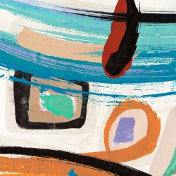 Cuadro abstracto moderno en canvas. Teo Vals Perelli, Aventure I