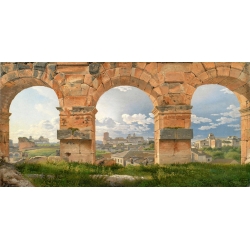 Cuadro en canvas. Eckersberg, Una vista a través de Coliseo Roma