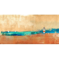Tableau sur toile. Alex Blanco, Coast Line and Lighthouse