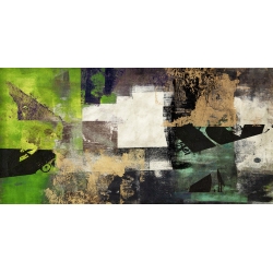Cuadro abstracto moderno en canvas. Alessio Aprile, Emerald