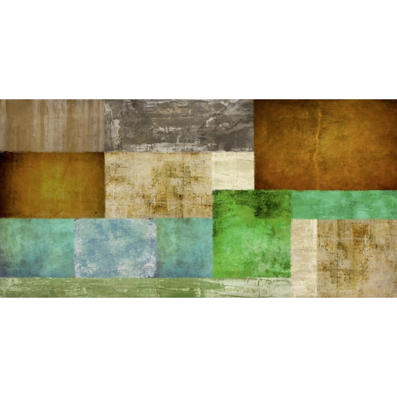 Cuadro abstracto geometrico en canvas. Alphonse Baron, The Bush