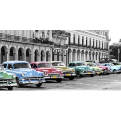 Tableau sur toile. Voitures américaines, La Havane, Cuba