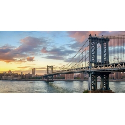 Tableau sur toile. Le pont de Manhattan, New York
