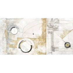 Cuadro abstracto geometrico en canvas. Arturo Armenti, Vestigia