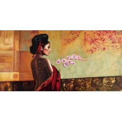 Tableau femme sur toile. Wild Orchid