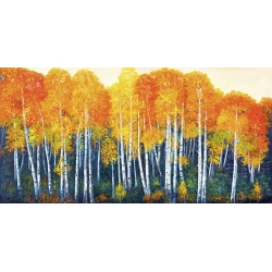 Wall art print and canvas. Angelo Masera, Autumn wood