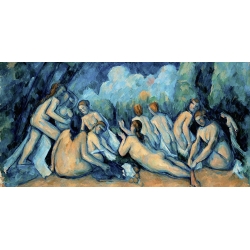 Cuadro famoso en canvas. Paul Cezanne, Las grandes bañistas (detalle)