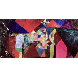 Cuadro abstracto en canvas. Paul Klee, Municipal Jewel
