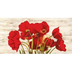 Cuadros de flores modernos en canvas. Serena Biffi, French Tulips