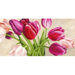 Cuadros tulipanes en canvas. Silvia Mei, Bouquet