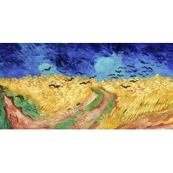 Tableau sur toile. Vincent van Gogh, Champ de blé avec corbeaux