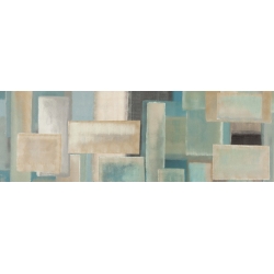 Cuadro abstracto azul en canvas. Italo Corrado, Aquamarine