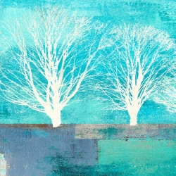 Cuadro árbol en canvas. Alessio Aprile, Tree Lines I (detalle)