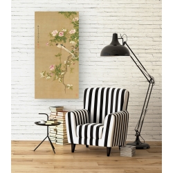 Wall art print and canvas. Flowers and Birds