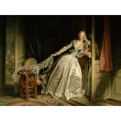 Cuadro en canvas. Jean-Honoré Fragonard, El beso robado