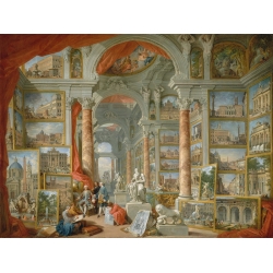 Giovanni Paolo Panini, Galerie avec vue de la Rome moderne