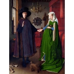 Cuadro en canvas. Jan Van Eyck , Retrato de la pareja de Arnolfini