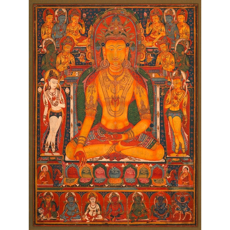 Cuadro japoneses en canvas. Buda Ratnasambhava