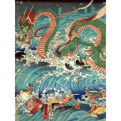Kuniyoshi Utagawa, Récupérer un bijou du palais du roi dragon II