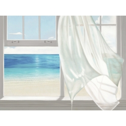 Cuadros ventana en canvas. Benson, Vista del mar esmeralda (detalle)