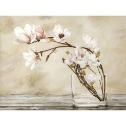 Tableau floral sur toile. Cristina Mavaracchio, Fleurs de magnolia