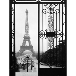 Tableau sur toile. La Tour Eiffel vue du Trocadéro, Paris