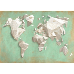 Cuadros mapamundi en canvas. Un mapa del mundo moderno