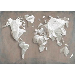 Cuadros mapamundi en canvas. Un mapa moderno del mundo
