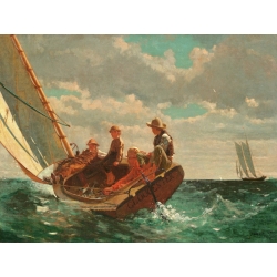 Tableau sur toile. Winslow Homer, Breezing Up (A Fair Wind)