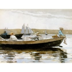 Wall art print and canvas. Winslow Homer, Boys in a Dory