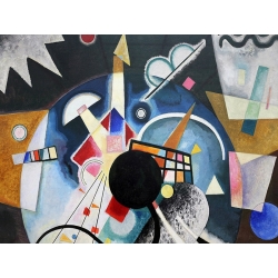 Cuadro abstracto en canvas. Wassily Kandinsky, A Center (detalle)