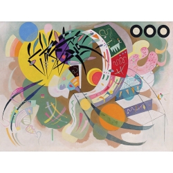 Cuadro abstracto en canvas. Wassily Kandinsky, Dominant Curve