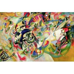 Cuadro abstracto en canvas. Wassily Kandinsky, Composition No. 7