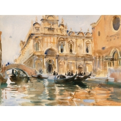 Wall art print and canvas. John Singer Sargent, Rio dei Mendicanti, Venice