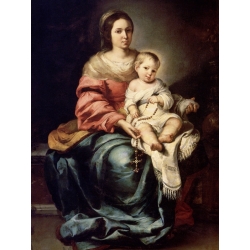 Tableau sur toile. Bartolomé Esteban Murillo, Madonna del Rosario