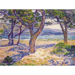 Wall art print and canvas. Theo Van Rysselberghe, The Mediterranean at Le Lavandou