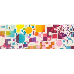Cuadros abstractos coloridos en canvas. Leonardo, Multicolor VII