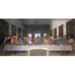 Tableau sur toile. Leonardo da Vinci , La Cène