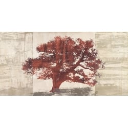 Quadro albero moderno, stampa su tela. Tree panel (Ruggine)