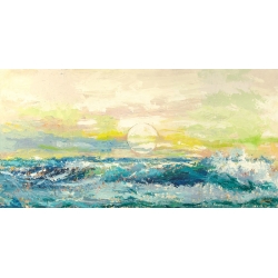 Modern abstract on canvas. Lucas, Morning waves