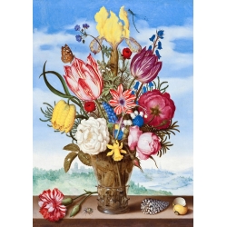 Cuadros en lienzo. Ambrosius Bosschaert the Elder, Bouquet of Flowers