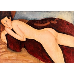 Wall art print, canvas. Amedeo Modigliani, Reclining Nude from Back