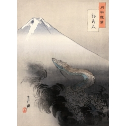 Cuadros y laminas japoneses. Ogata Gekko, Dragon rising to the Sky