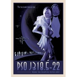 Cuadro espacio en lienzo y poster NASA. Planeta PSOJ318