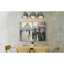 Wall art print and canvas. Gustave Caillebotte, Paris Street, rainy day