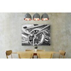 Wall art print and canvas. Vintage airplane propeller